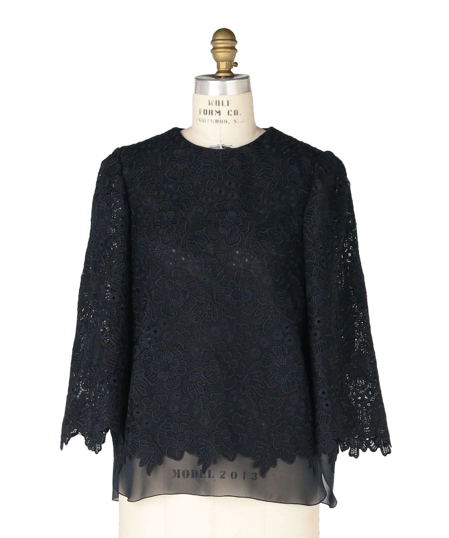 RESORT1 レースノーカラーブラウス