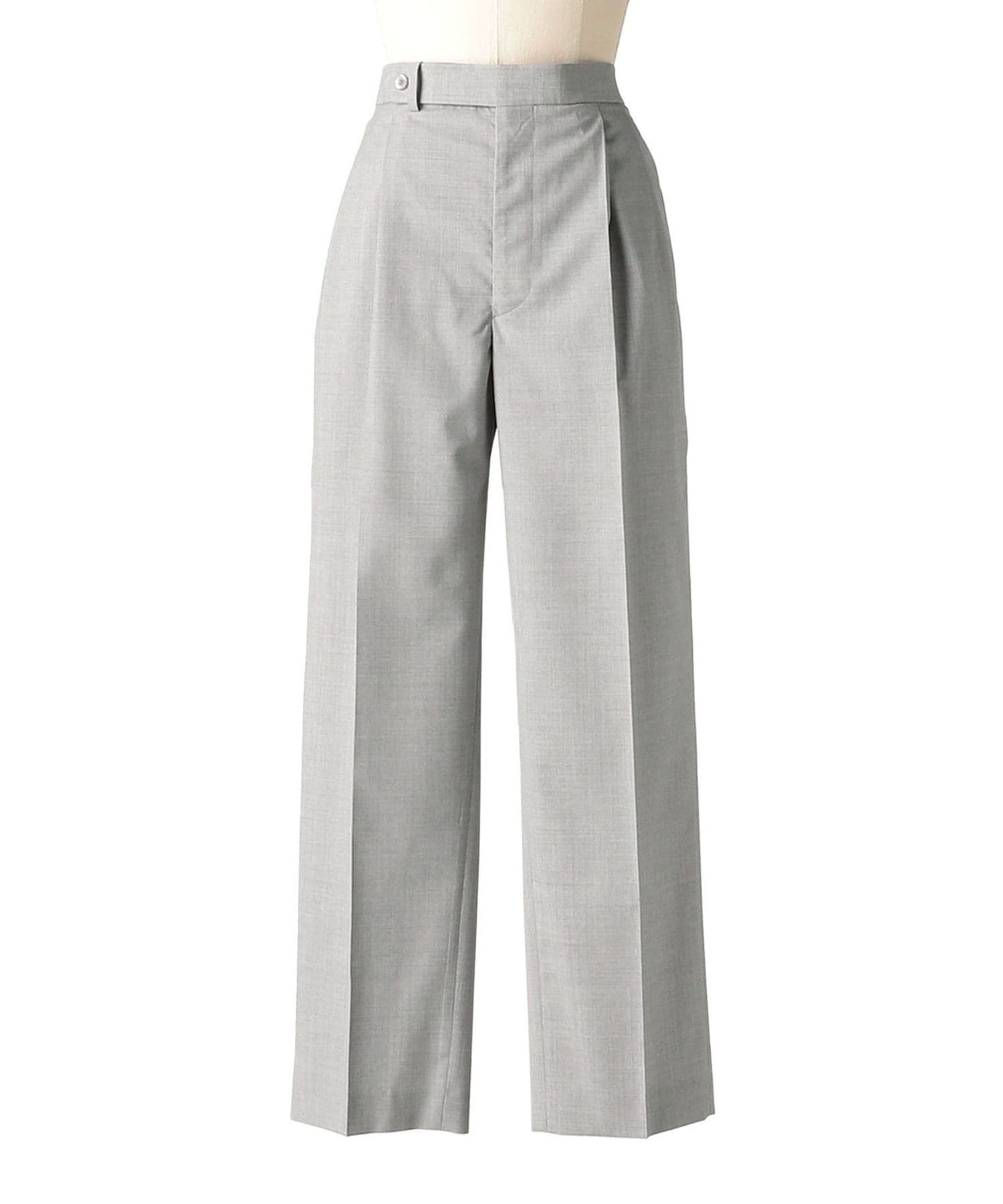 RESORT1 ウールタックテーパードパンツ