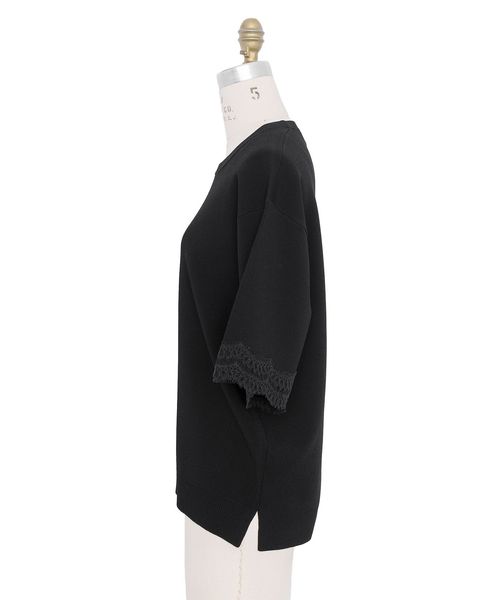 極美品 現行品 2025SS ドゥロワー M.SUMMER1レーススリーブニット M.SUMMER1 レーススリーブニット