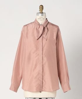 DRAWER/CAPSULE コットンシルクリボンブラウス/シャツ / ブラウス