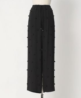 DRAWER/PRE エンブロドットドロストパンツ（BLACK）/その他パンツ