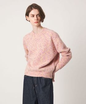 DRAWER/FALL2 カラーネップクルーネックニット/ニット / セーター
