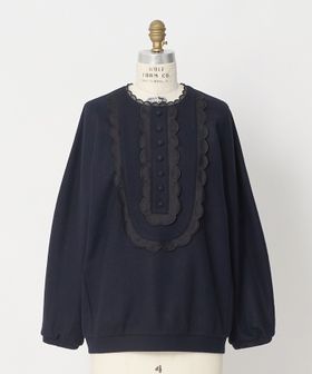 DRAWER/FALL2 ジャージースカラップフリルトップス/Tシャツ / カットソー