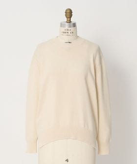 DRAWER/FALL2 9Gコットンカシミヤクルーネックニット/ニット / セーター