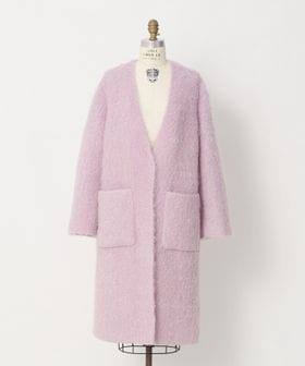 DRAWER/FALL2 シャギーコート/ノーカラーコート