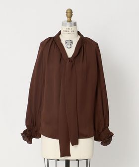 DRAWER/WINTER1 シルクリボンカラーブラウス/シャツ / ブラウス
