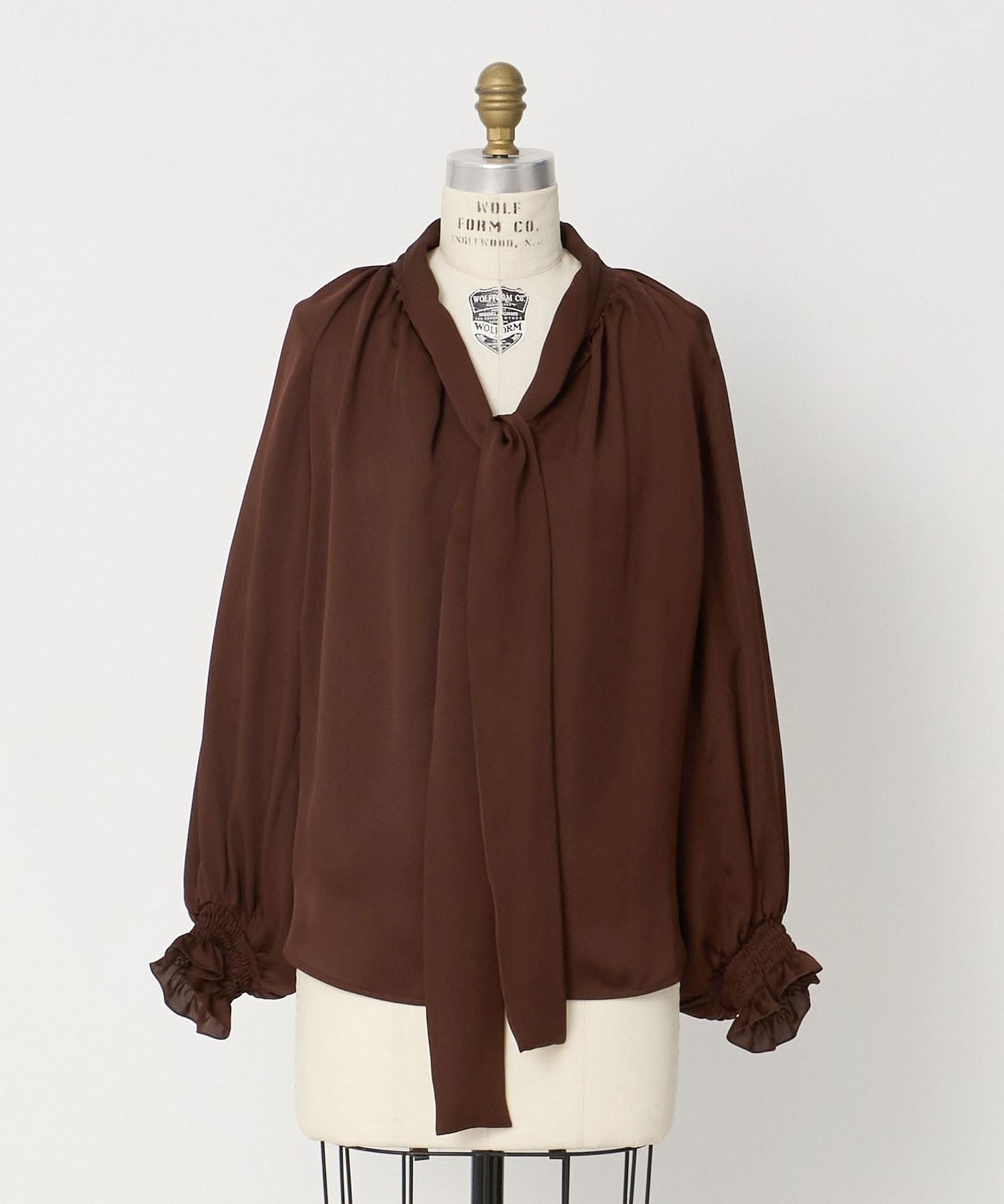 WINTER1 シルクリボンカラーブラウス