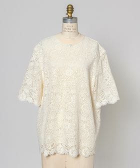 DRAWER/CAPSULE レースハーフスリーブブラウス/シャツ / ブラウス