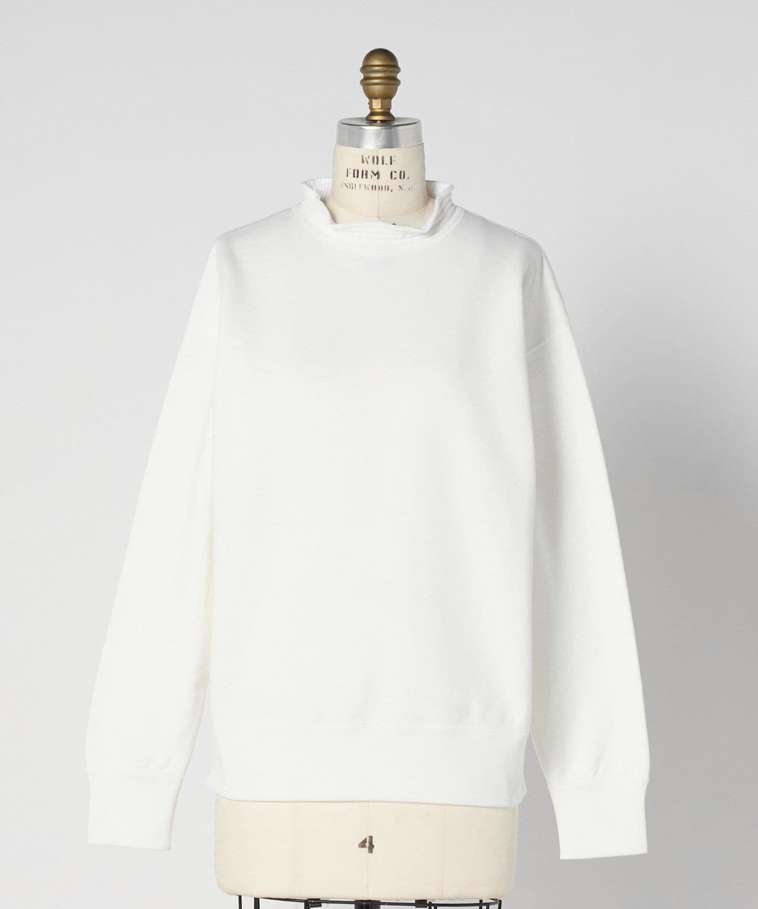 CAPSULE 吊り裏毛シャーリングカラープルオーバー