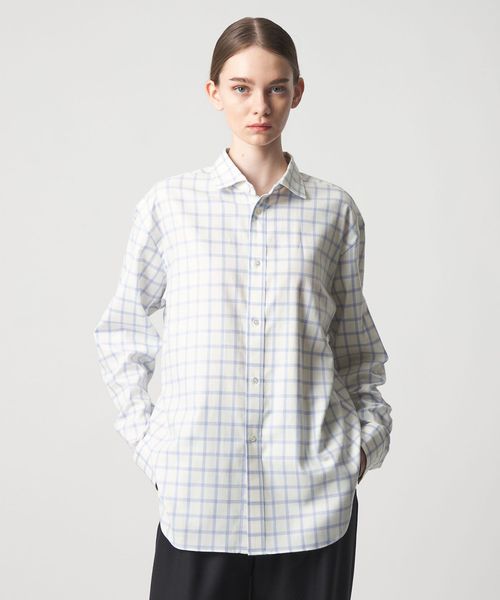 DRAWER/CAPSULE フランネルチェックシャツ/シャツ / ブラウス