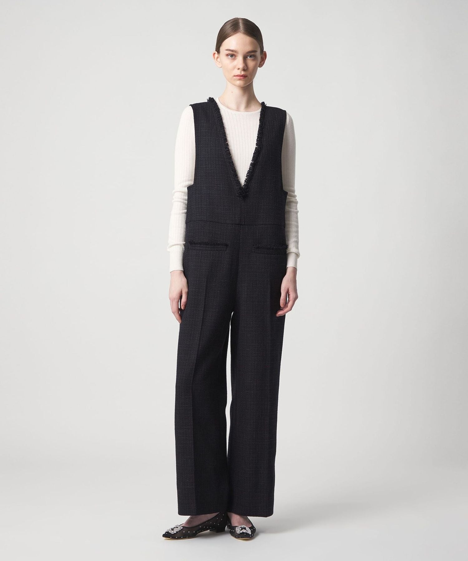 CEREMONY タチキリツイードジャンプスーツ