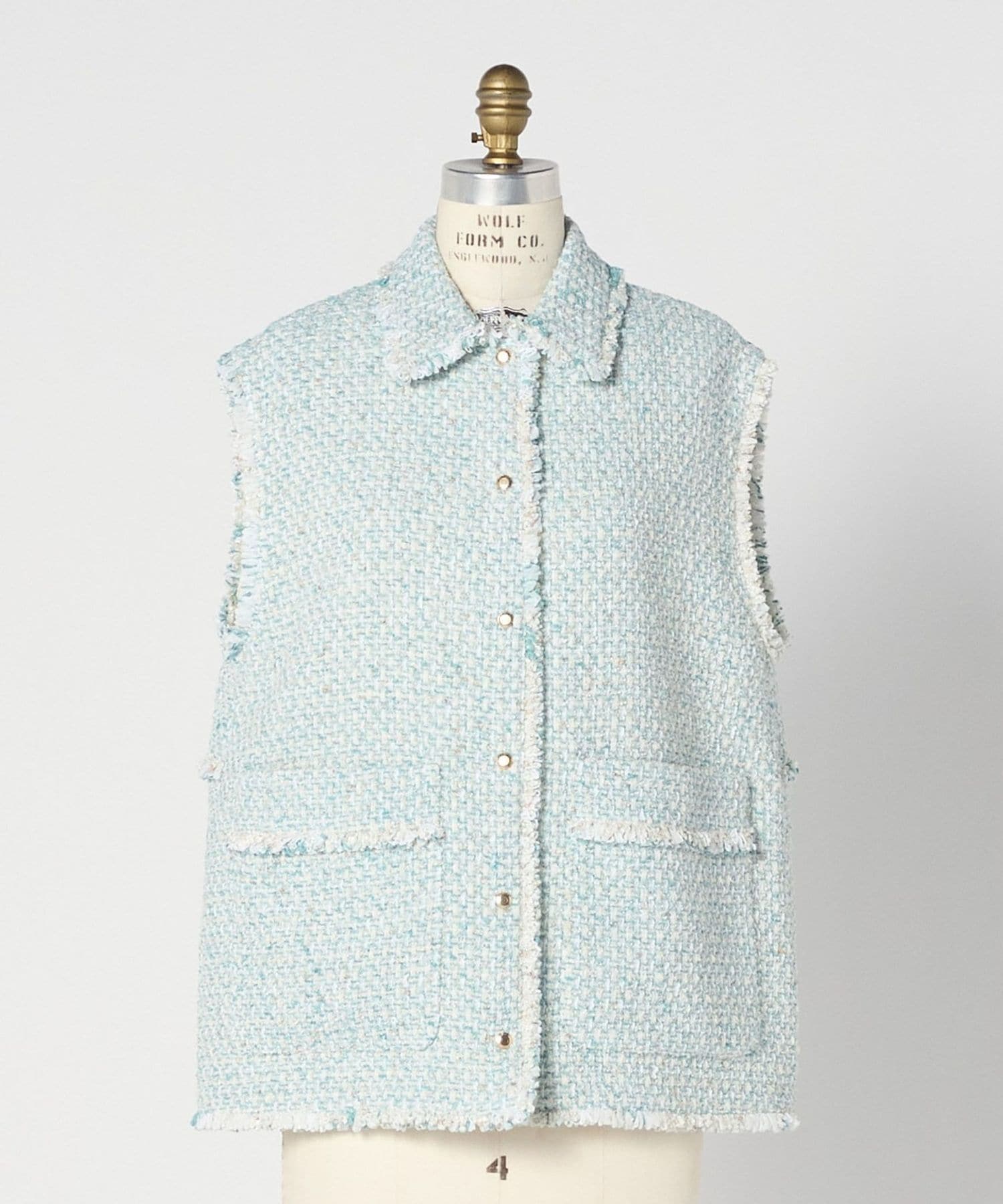 CEREMONY フリンジツイードジレ