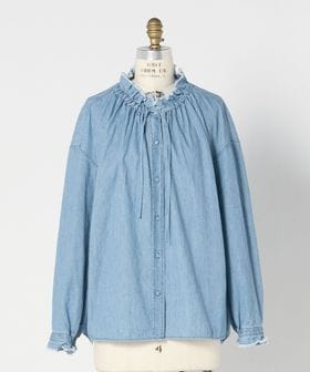 DRAWER/RESORT デニムドロストブラウス/シャツ / ブラウス