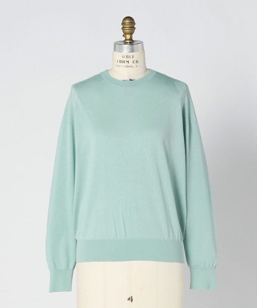 DRAWER/RESORT 18Gコットンシルククルーネックニット/ニット / セーター