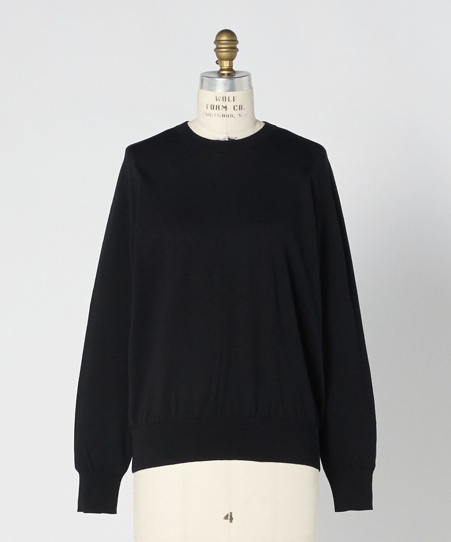 美品✨Drawer ドゥロワー コットンシルク ニット クルーネックニット RESORT 18Gコットンシルククルーネックニット