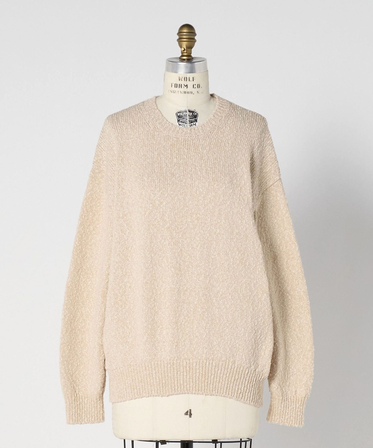 美品【Drawer】クルーネックニット RESORT 5Gミックスクルーネックニット