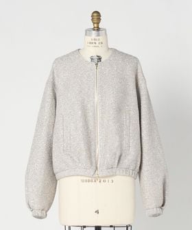 DRAWER/RESORT シャイニーツイードジップアップジャケット/その他コート / ブルゾン