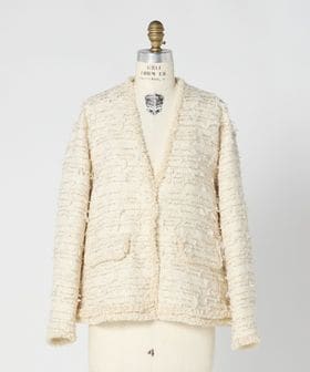 DRAWER/RESORT ツイードフリンジジャケット/その他コート / ブルゾン