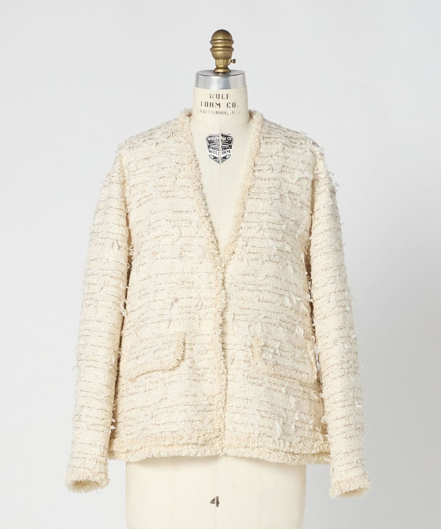 RESORT ツイードフリンジジャケット