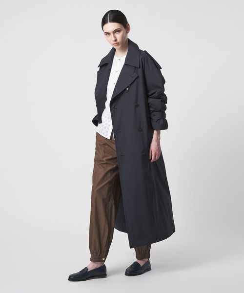 DRAWER/RESORT ウールシルクトレンチコート/トレンチコート