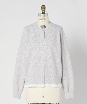 DRAWER/RESORT ブークレツイードクルーネックカーディガン/カーディガン / ボレロ