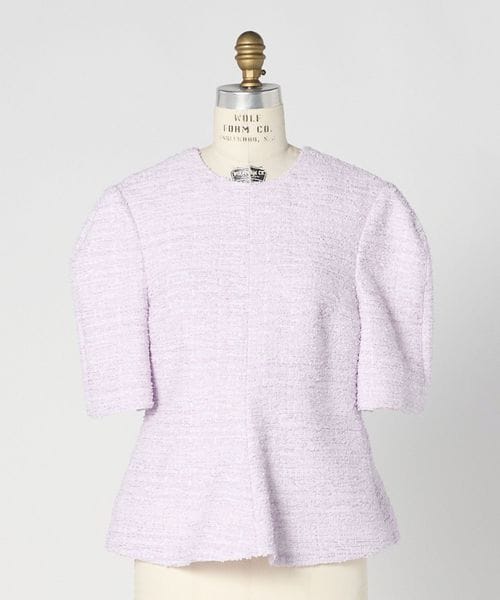 DRAWER/RESORT ベルスリーブツイードブラウス/シャツ / ブラウス
