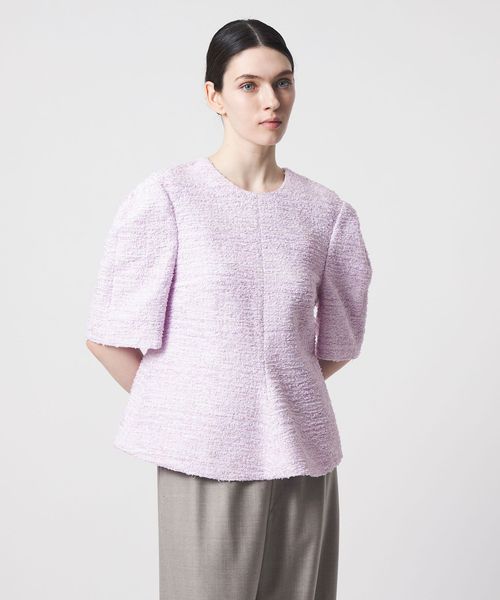 DRAWER/RESORT ベルスリーブツイードブラウス/シャツ / ブラウス