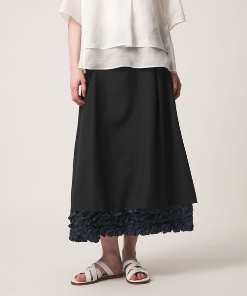 DRAWER/RESORT ヘムフリルスカート/ミモレ / ロング