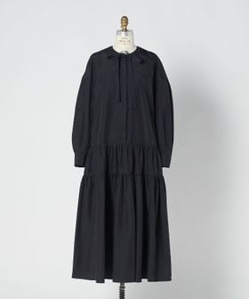 DRAWER/RESORT ナイロンシルクティアードギャザーワンピース/ワンピース