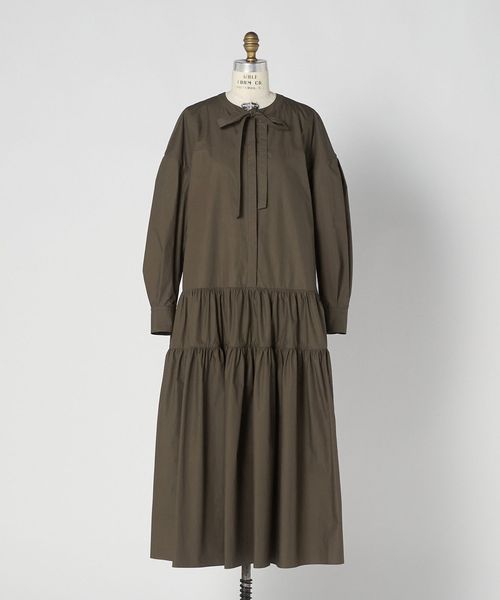 DRAWER/RESORT コットンティアードギャザーワンピース/ワンピース