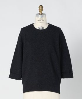 DRAWER/SPRING 7Gツイードライクショートスリーブニット/ニット / セーター