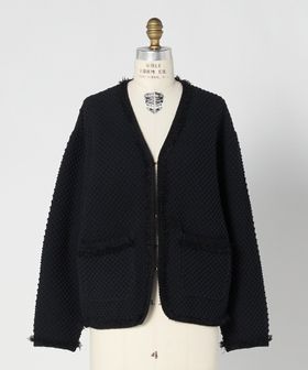 DRAWER/SPRING1 5Gポップコーン編みカーディガン/カーディガン / ボレロ