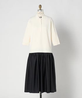 DRAWER/SPRING1 ニットコンビワンピース/ワンピース