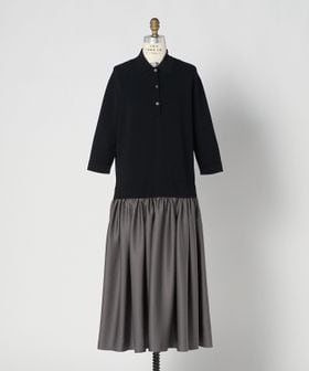 DRAWER/SPRING1 ニットコンビワンピース/ワンピース