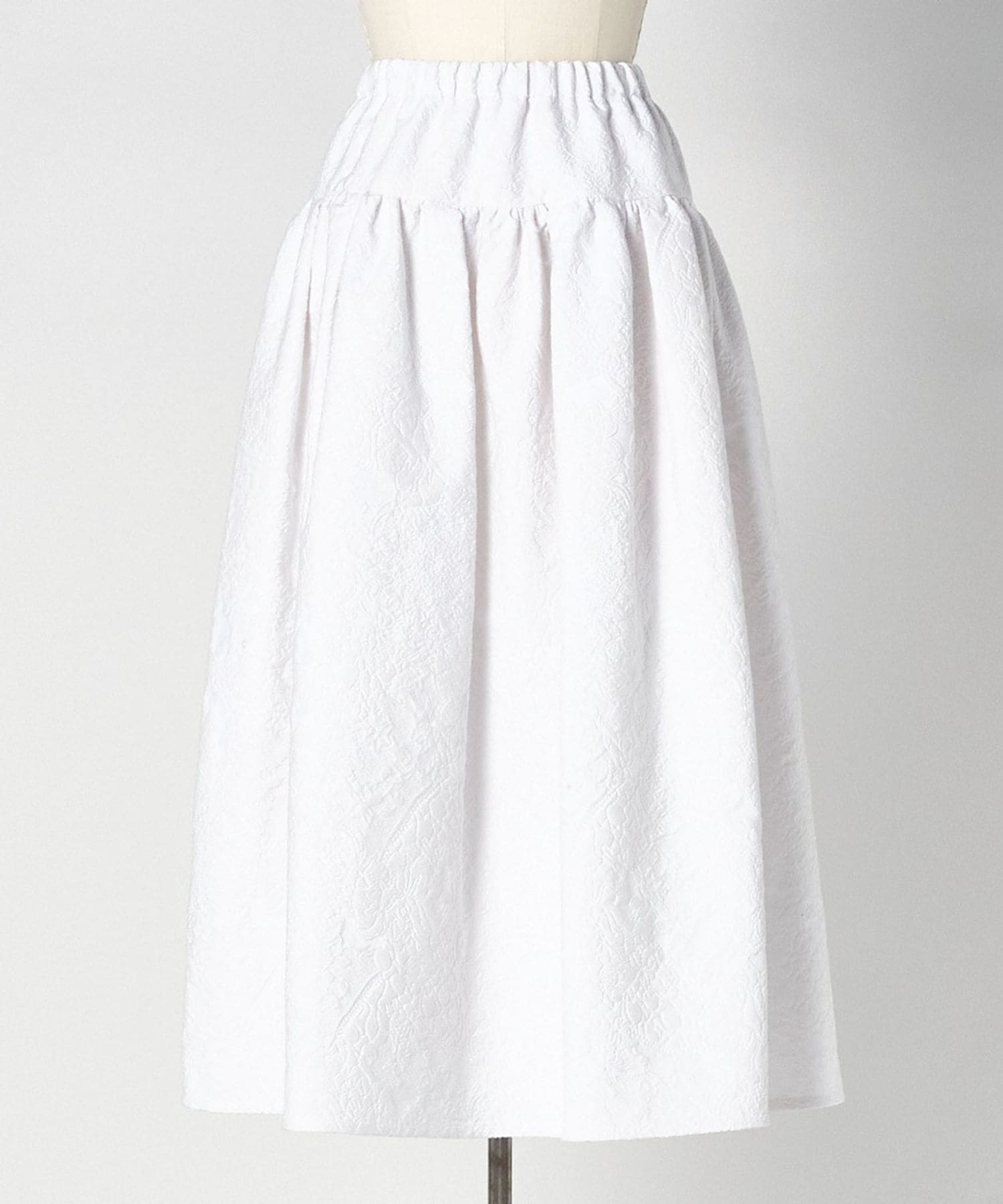 RESORT ジャガードギャザースカート