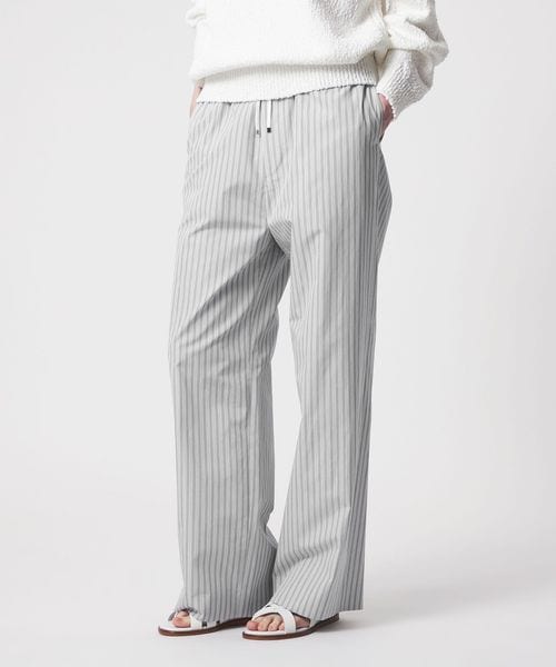 DRAWER/SPRING1 ストライプドロストパンツ/イージーパンツ