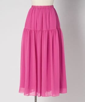 DRAWER/SPRING1 ジョーゼットギャザースカート/ミモレ / ロング