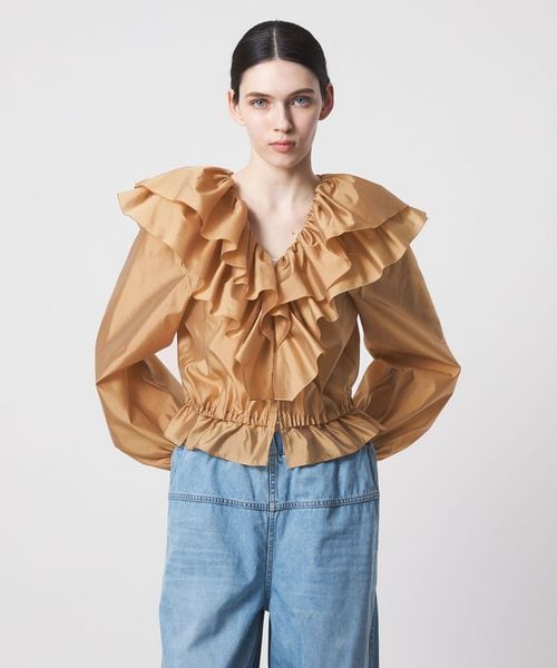 DRAWER/SPRING1 ダブルフリルギャザーブラウス/シャツ / ブラウス