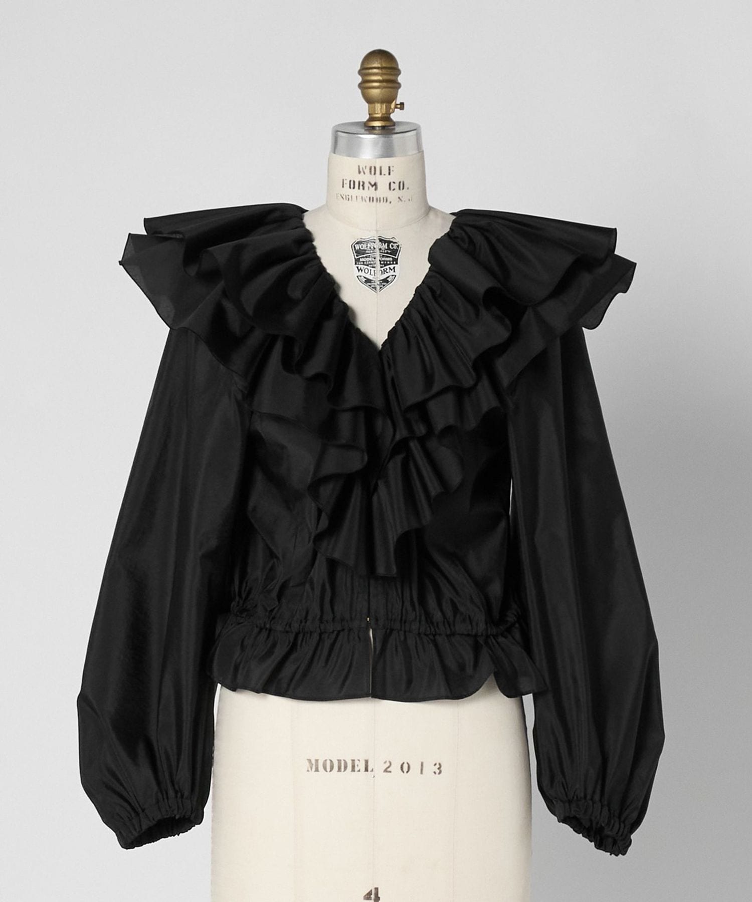 SPRING1 ダブルフリルギャザーブラウス