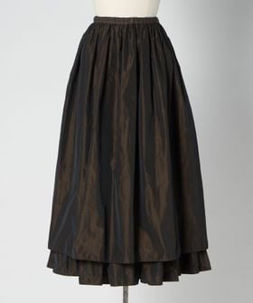 DRAWER/SPRING1 タフタギャザースカート/ミモレ / ロング