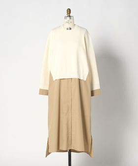 DRAWER/SPRING2 16Gシャツコンビワンピース/ワンピース
