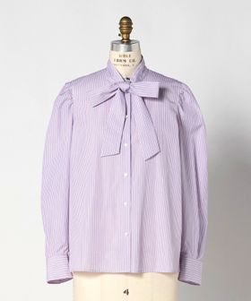 DRAWER/SPRING2 コットンストライプボウタイブラウス/シャツ / ブラウス