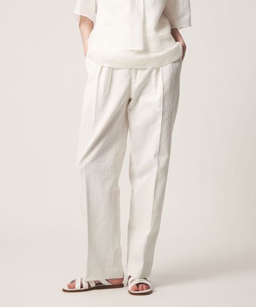 DRAWER/SPRING2 ジャガードテーパードパンツ/スラックス