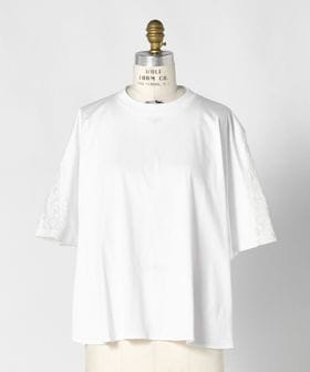 DRAWER/SPRING2 コットンジャージーレースドルマントップス/Tシャツ / カットソー