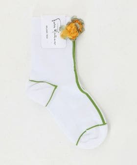 Pierre Mantoux/＜PIERREMANTOUX＞ CALZINO SANREMO フラワーショートソックス/ソックス / 靴下