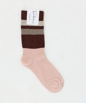 Pierre Mantoux/＜PIERREMANTOUX＞ CALZINO MELBOURNE スポーティーラメリブソックス/ソックス / 靴下