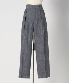 DRAWER/SPRING2 コットンシルクデニムライクパンツ/スラックス