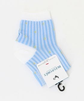 BLEU FORET/＜BLEU FORET＞ STRIPE DOT SOCKS ソックス/ソックス / 靴下