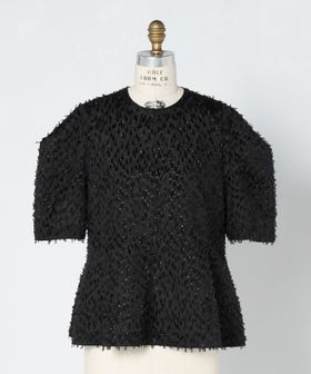 DRAWER/SUMMER カットジャガードノーカラーブラウス/シャツ / ブラウス