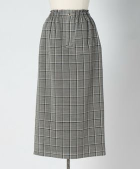 DRAWER/SUMMER チェックウェストギャザータイトスカート/ミモレ / ロング